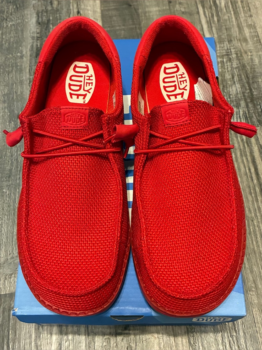 Hey Dude women’s red Wendy shoes size 11w